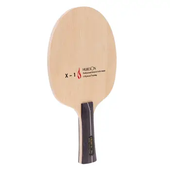 Ракетка для настольного тенниса премиум-класса из чистого дерева для игры в понг Шейкхенд / лопатка с длинной ручкой для начинающих