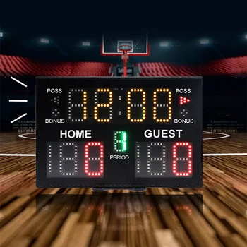 Цифровое табло, настенное Портативное электронное табло, дистанционный счетовод для баскетбола, волейбола, тенниса, бокса