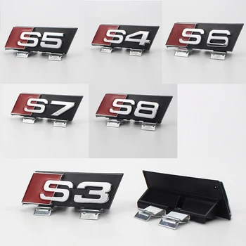 1ШТ Модная Автомобильная Наклейка Эмблема Значок Наклейка Модифицированный Логотип Автомобиля Украшение Для Audi Sline S3 S4 S5 S6 S7 S8 Логотип A3 A4 A5 A6 A7