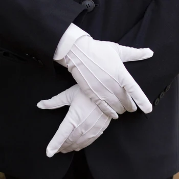 Белые официальные перчатки для взрослых, перчатки для рабочего этикета, Летние солнцезащитные перчатки для вождения, женские, мужские, тонкие нескользящие дышащие короткие перчатки