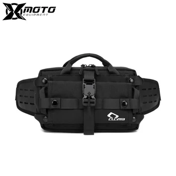 Многофункциональная сумка для верховой езды, поясная сумка для мобильного телефона, черная маленькая сумка через плечо, большая вместительная мотоциклетная крутая поясная сумка